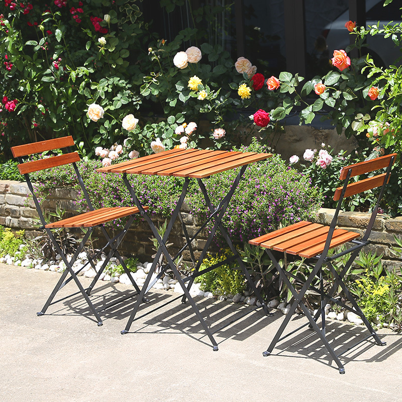 Outdoor Furniture Metal Chairs - طاولات القهوة الخشبية الصلبة القابلة للطي
