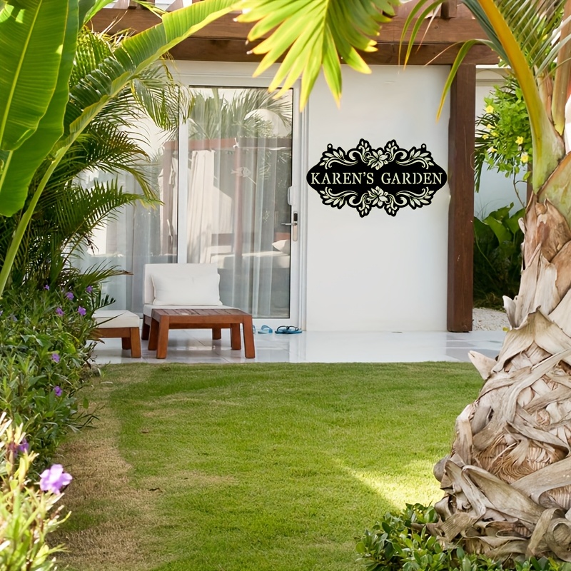 لافتة فنية معدنية مخصصة بالاسم - مراجعة Outdoor Furniture Metal وسعره