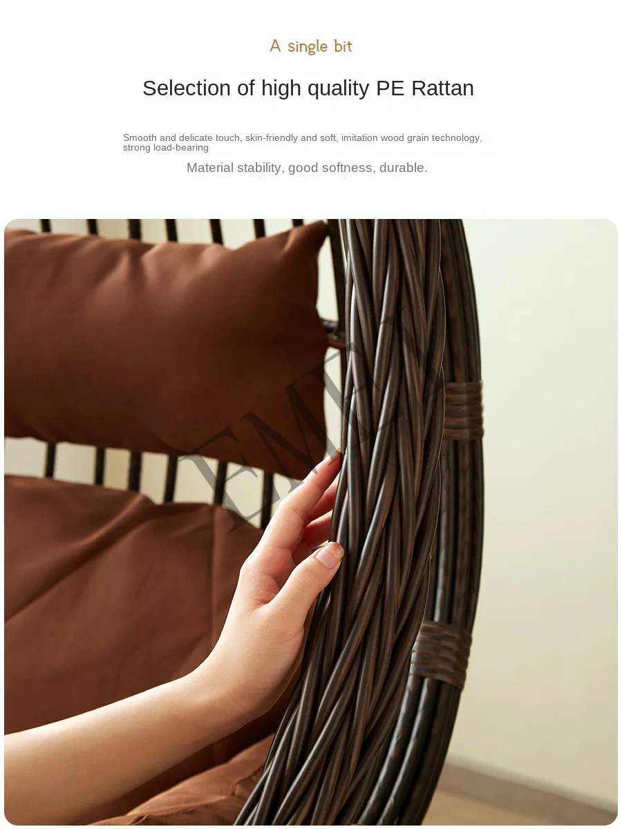 كرسي هزاز معلق من الروطان للاس - مراجعة Outdoor Furniture Metal Chairs وسعره